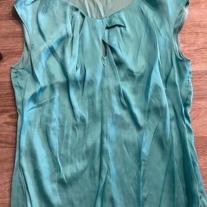 Silk blue top